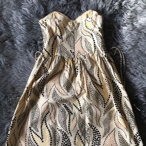 Anna Sui for Anthropologie strapless dress size 4